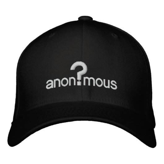 Casquette Brodée Anonyme (Devant)