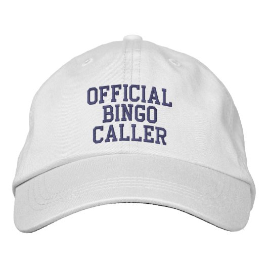 Casquette Brodée Appelant officiel BINGO (Devant)