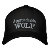 Casquette Brodée Approachable Wolf Embroidered Hat (Devant)