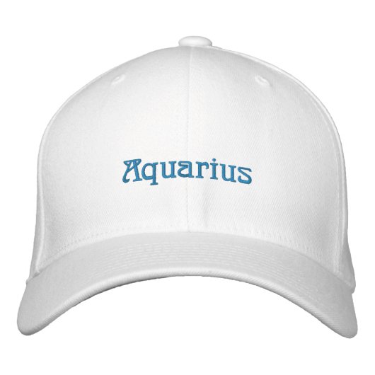CASQUETTE BRODÉE AQUARIUS (Devant)