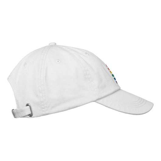 Casquette Brodée Arc-en-ciel LGBTQ+ (Droite)