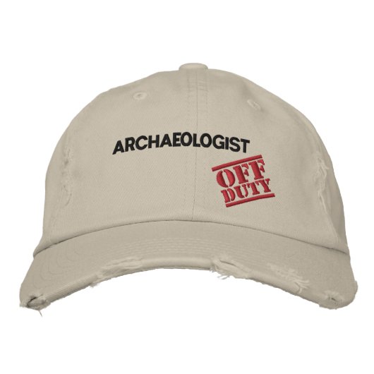 Casquette Brodée Archéologue hors service (Devant)