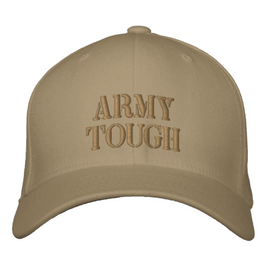 Casquette Brodée ARMÉE TOUGH Custom (Devant)