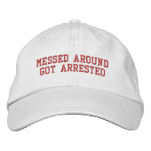Casquette Brodée Arrestation (Devant)