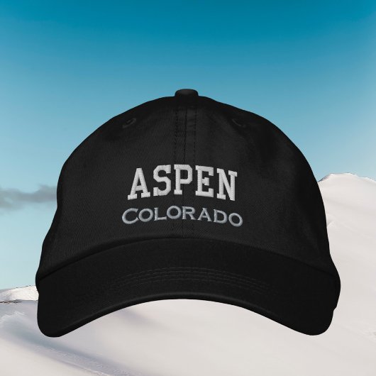Casquette Brodée Aspen Colorado ski vacances hiver