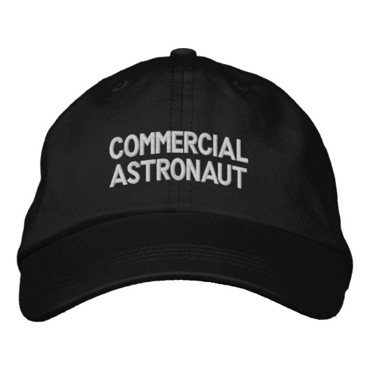 Casquette Brodée Astronaute commercial (Devant)