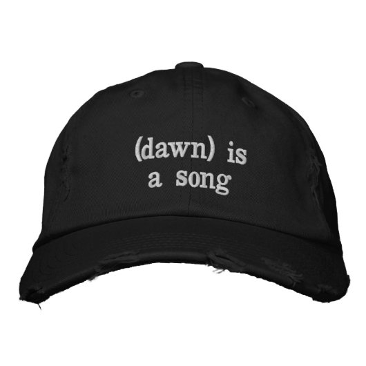 Casquette Brodée (aube) est une chanson (Devant)