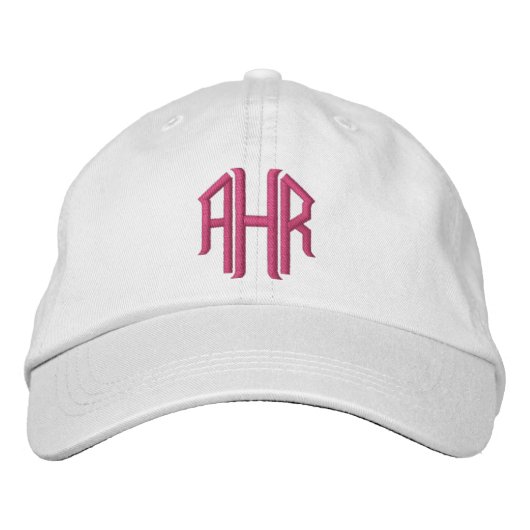 Casquette brodée avec monogramme (Devant)