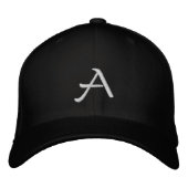 Casquette brodée avec une lettre A – Initiale pers (Devant)