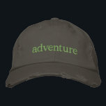 Casquette Brodée Aventure Voyage et Nature Lover Conception de text<br><div class="desc">Conception de texte simple pour les amateurs de voyage et d'aventure.</div>
