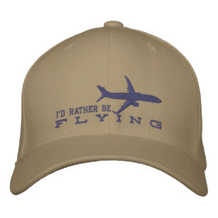 Casquette Brodée Avion Avion Avion Jet Silhouette Plutôt Voler