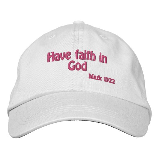 Casquette Brodée Ayez foi en Dieu (Devant)