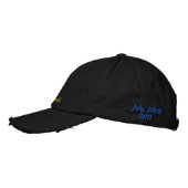 Casquette Brodée Bachelor noir (Gauche)