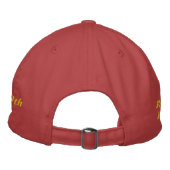 Casquette Brodée Bachelor Rouge Bash (Dos)