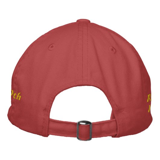 Casquette Brodée Bachelor Rouge Bash (Dos)