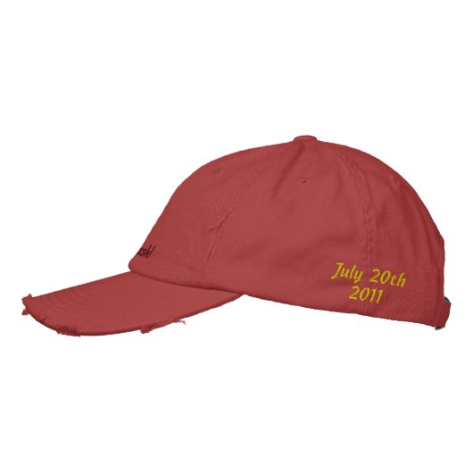 Casquette Brodée Bachelor Rouge Bash (Gauche)
