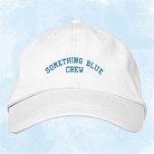 Casquette Brodée Bachelorette de soirée de l'équipage bleu