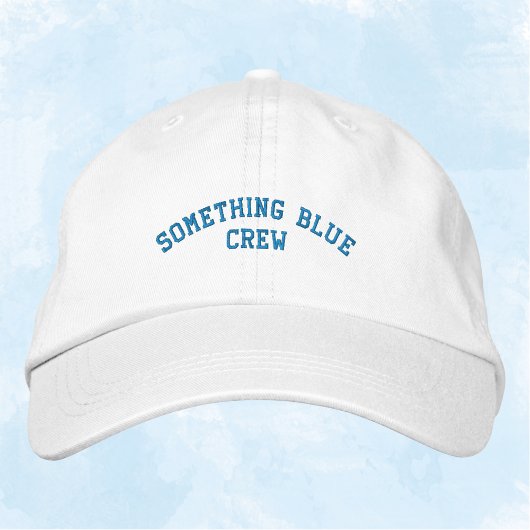 Casquette Brodée Bachelorette de soirée de l'équipage bleu