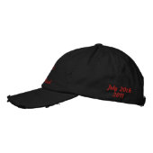 Casquette Brodée Bachelorette Noir (Gauche)