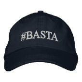 CASQUETTE BRODÉE #BASTA (Devant)