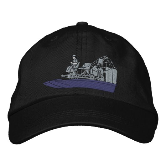 Casquette Brodée Bateau de marais (Devant)