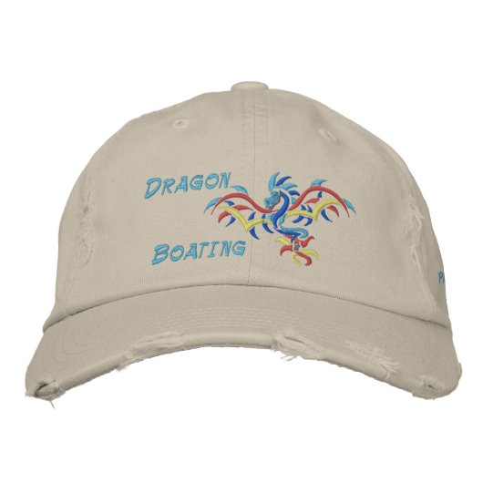 Casquette Brodée Bateau Dragon, sports de dragon soleil, (Devant)