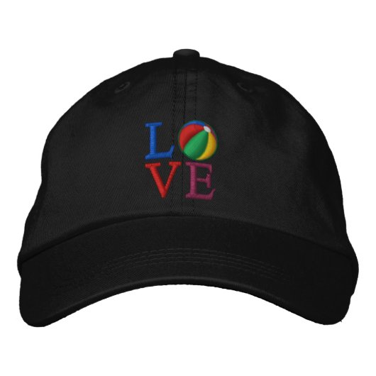 Casquette Brodée Beach Ball LOVE (Devant)