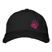 Casquette Brodée Bear Paw Claws Wild Star Broderie (Devant)