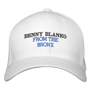 Casquette Brodée Benny Blanco du Bronx