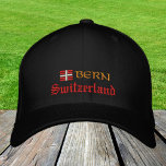 Casquette Brodée Bern & Suisse fashion / Swiss Flag Patriotes<br><div class="desc">Casquettes brodés : Suisse & Berne,  chapeaux de baseball / camionneur pour patriotes suisses - j'aime mon pays,  voyage,  vacances / fans de sport</div>