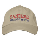 Casquette Brodée Bernie Sanders 2020 (Devant)