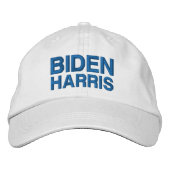 Casquette Brodée Biden Harris bleu et blanc (Devant)