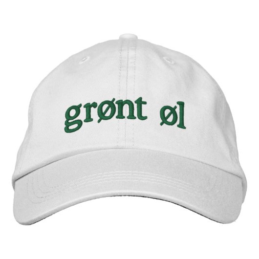 Casquette Brodée Bièrre verte (Devant)