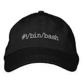 Casquette Brodée # !/bin/bash (Devant)