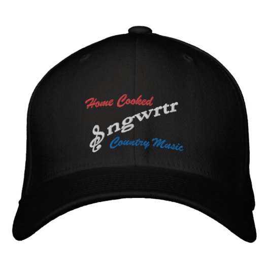 Casquette Brodée Blanc rouge et bleu (Devant)