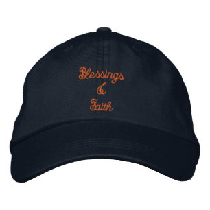 Casquette Brodée Blessings Faith texte voeux Imprimé Chapeau Stylé
