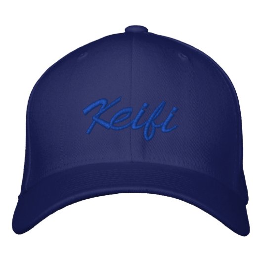 Casquette Brodée Bleu Keifi (Devant)