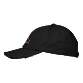 Casquette Brodée Bleu rouge américain (Gauche)