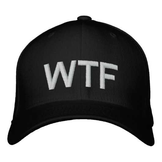 Casquette Brodée Blocs militaires WTF (Devant)