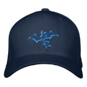 CASQUETTE BRODÉE BLUE DRAGON BLEU (Devant)