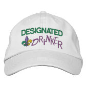 Casquette Brodée Boisson désignée - Mardi Gras (Devant)