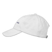 Casquette Brodée Boné | Cap Live the now with courage. (Gauche)
