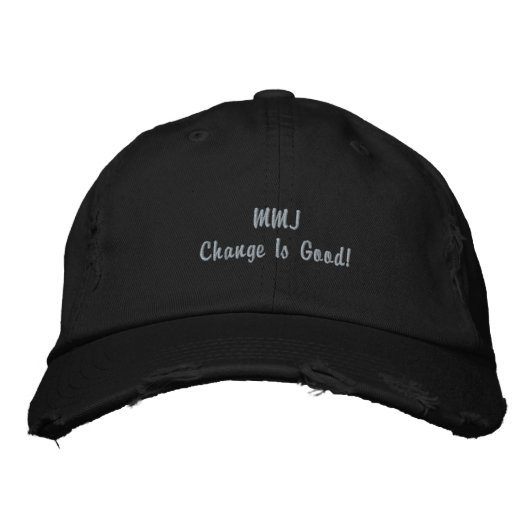 Casquette Brodée Bonne attitude - MMJ (Devant)