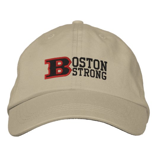 Casquette brodée BOSTON B STRONG (Devant)