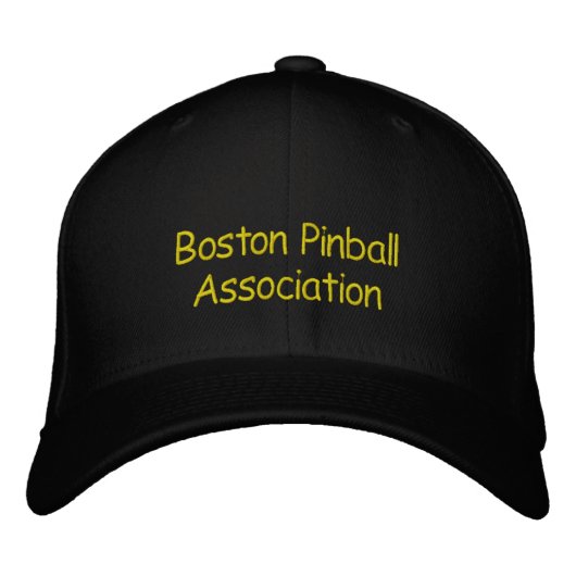 Casquette Brodée Boston Pinball Association (Devant)