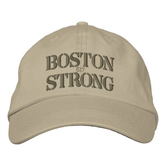 Casquette Brodée Boston Strong 617 (Devant)