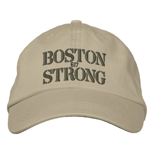Casquette Brodée Boston Strong 617 (Devant)