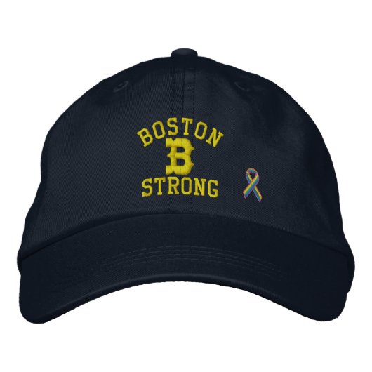 Casquette Brodée Boston Strong Ribbon Edition (Devant)
