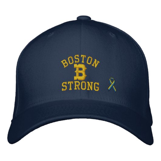 Casquette Brodée Boston Strong Ribbon Edition (Devant)