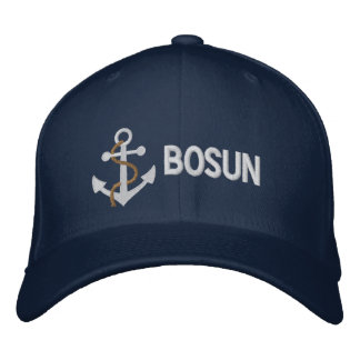 Casquette brodée BOSUN Yacht Bleue